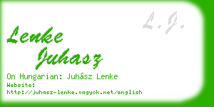 lenke juhasz business card