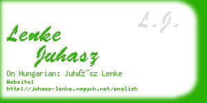 lenke juhasz business card